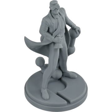 Statueta printata din filament 1.75mm Polymaker PLA Pro - High Speed Tough PLA Grey (gri) 1kg