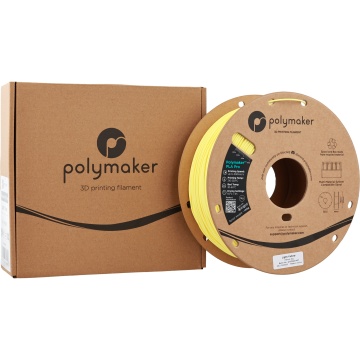 Cutie si rola de filament 1.75mm Polymaker PLA Pro - High Speed Tough PLA Light Yellow (galben) 1kg
