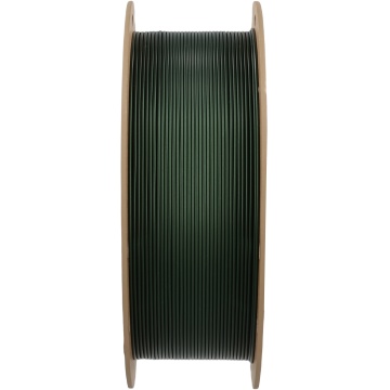 Lateral rola de filament 1.75mm Polymaker PLA Pro - High Speed Tough PLA Metallic Green (verde) 1kg