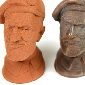 Statueta printata 3D din filament ColorFabb CopperFill 750g si postprocesata - Filamente3D.ro