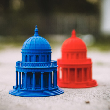 Macheta capitoliu printata 3D din filament FormFutura EasyFil HIPS - Red (rosu) 750g si din alte culori - Filamente3D.ro