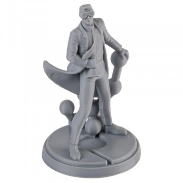 Statueta Polyman printata 3D din filament Polymaker PolyLite ABS Grey (gri)1kg - Filamente3D.ro