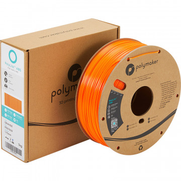 Rola si cutie filament Polymaker PolyLite ABS Orange (portocaliu)1kg - Filamente3D.ro