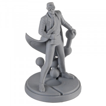 Statueta Polyman printata 3D din filament Polymaker PolyLite ASA Grey 1kg - Filamente3D.ro