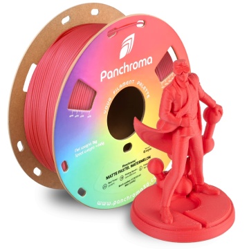 Statueta Polyman printata 3D din filament Polymaker Panchroma PLA Matte Pastel Watermelon (roz) 1kg si rola - Filamente3D.ro