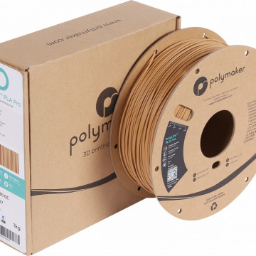 Filament Polymaker PolyLite PLA PRO Army Beige (maro)1kg - ambalaj si rola - Filamente3D.ro