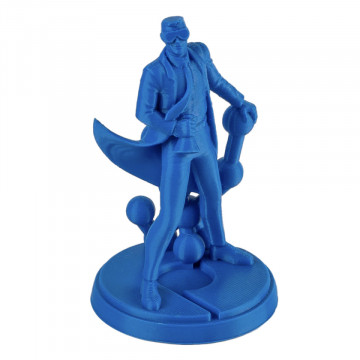 Statueta Polyman printata din filament Polymaker PolyMax PC Blue 750g - Filamente3D.ro