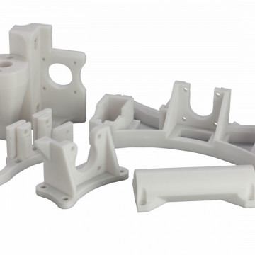 Piese brat robotic si adaptoare printate 3D din filament Polymaker Polymax Tough Petg White 750g - Filamente3D.ro