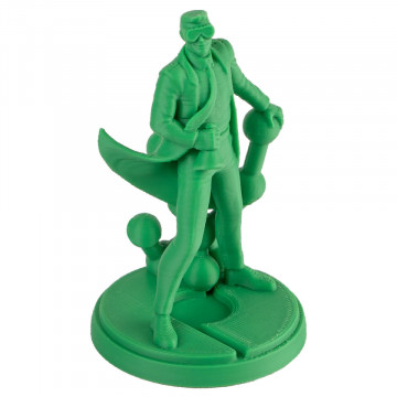 Statueta Polyman printata 3D din filament Polymaker PolyMax Tough PLA Green 750g - Filamente3D.ro