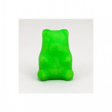 Ursulet printat 3D din filament Recreus FilaFlex Original 82A Green (verde) 500g - Filamente3D.ro