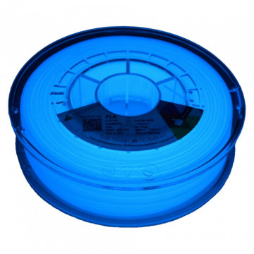 Filament SmartFil PLA Blue Glow (albastru fosforescent) 750g - rola intuneric - Filamente3D.ro