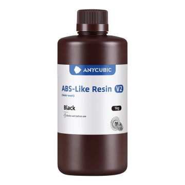 Sticla de rasina Anycubic ABS Like Resin V2 Black 1kg - Filamente3D.ro