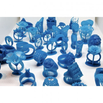 Inele printate 3D din rasina BlueCast X5 500g - Filamente3D.ro