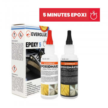 Ambalaj si sticle rasina epoxidica Everglue 5 Minute - 200g - Filamente3D.ro