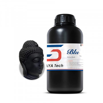 Rola si miniatura Buddha printata din rasina SIRAYA TECH Blu - Tough Resin Obsidian Black (negru) 1kg - Filamente3D.ro