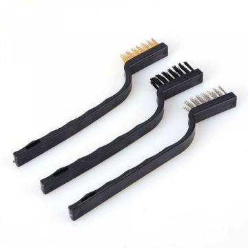 Set de 3 perii - otel, alama si nylon - Filamente3D.ro