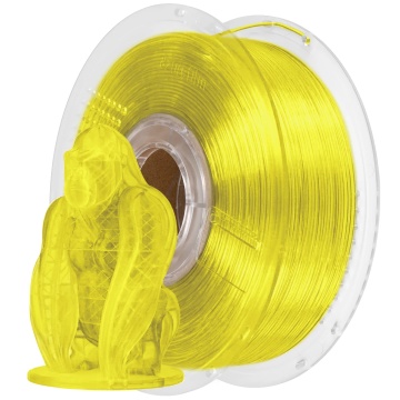 Filament 1.75 mm AzureFilm PETG Hyper Speed Transparent Yellow (galben) 1kg