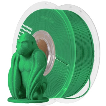 Filament 1.75 mm AzureFilm PLA Glitter Green (verde) 1kg