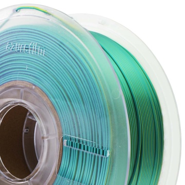 Macro rola de filament AzureFilm PLA Silk Tri Color Peacock Bloom 1kg - Filamente3D.ro