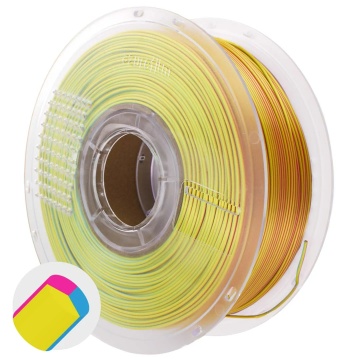 Filament 1.75 mm AzureFilm PLA Silk Tri Color Sunrise Pop (multicolor) 1kg