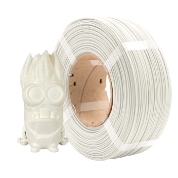 Rezerva si minion printat din rezerva de filament 1.75 mm AzureFilm ReFill PLA Foggy White (alb) 1kg - Filamente3D.ro