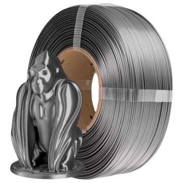 Filament 1.75 mm AzureFilm ReFill PLA Silk Graphite Grey (gri) 1kg