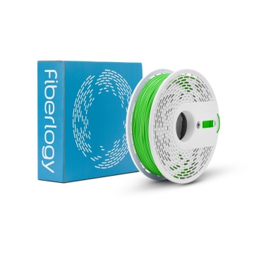 Ambalaj si rola de filament Fiberlogy FiberFlex 40D Green 850g - Filamente3D.ro