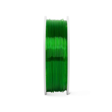 Lateral rola de filament 1.75 mm Fiberlogy HS PLA CLEAR Light Green (verde transparent) 850g - Filamente3D.ro