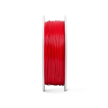 Lateral rola de filament Fiberlogy Matte PET-G Red 850g - Filamente3D.ro