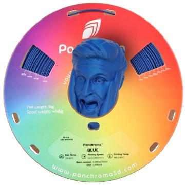 Rola si cap statueta om printata din filament 1.75 mm Polymaker Panchroma CoPE Blue 1kg - Filamente3D.ro