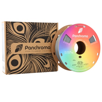 Ambalaj si rola de filament 1.75 mm Polymaker Panchroma CoPE Steel Grey 1kg - Filamente3D.ro