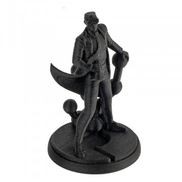 Statueta Polyman printata din filament Polymaker PolyLite LW-PLA Black 800g - Filamente3D.ro