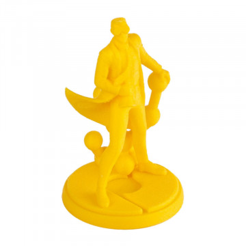 Statueta Polyman printata din filament Polymaker PolyLite LW-PLA Bright Yellow 800g - Filamente3D.ro