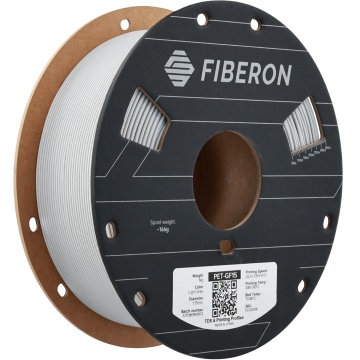 Vedere rola de filament Polymaker Fiberon PET-GF15 Light Grey 1kg - Filamente3D.ro