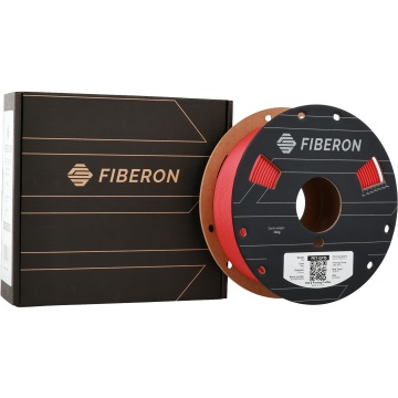 Cutie si rola de filament Polymaker Fiberon PET-GF15 Red 1kg - Filamente3D.ro