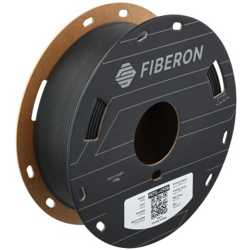 Filament 1.75 mm Polymaker Fiberon PETG-rCF08 Black (negru) 500g