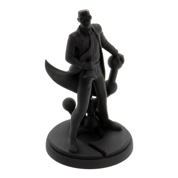 Statueta Polyman printata din filament Polymaker HT-PLA-GF Black 1kg - Filamente3D.ro
