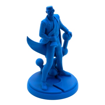 Statueta Polyman printata din filament Polymaker HT-PLA-GF Blue 1kg - Filamente3D.ro