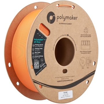 Rola verticala filament Polymaker HT-PLA Orange 1kg - Filamente3D.ro