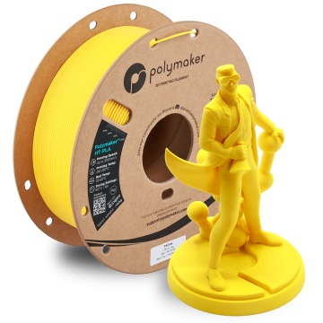 Rola si statueta Polyman printata din filament Polymaker HT-PLA Yellow 1kg - Filamente3D.ro