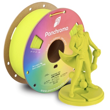 Rola si statueta Polyman printata din filament Polymaker Panchroma PLA Lime Green 1kg - Filamente3D.ro