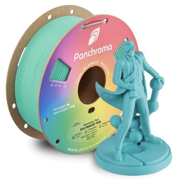 Rola si statueta Polyman printata din filament Polymaker Panchroma PLA Teal 1kg - Filamente3D.ro