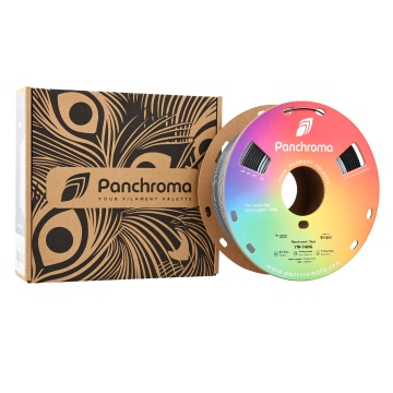 Rola filament 1.75mm si ambalaj Polymaker PLA Panchroma Dual Special Yin-Yang cu efect dublu alb-negru pentru imprimare 3D - Filamente3D.ro