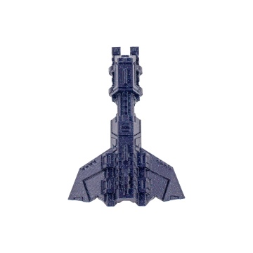 Nava printata 3D Panchroma Galaxy PLA Dark Blue cu particule de aluminiu pentru efect lucios și printuri decorative - Filamente3D.ro