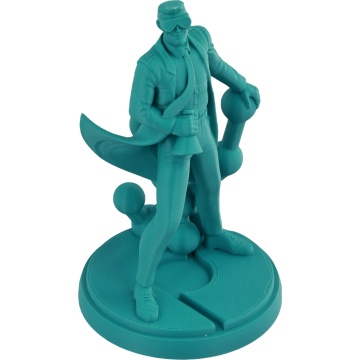 Statueta om de stiinta printat din filament 1.75 mm Polymaker Panchroma PLA Matte Muted Teal 1kg