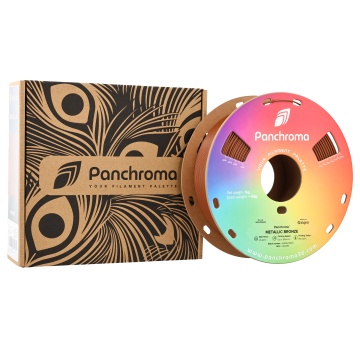Rola filament 3D si ambalaj Panchroma Metallic Bronze cu efect metalic bronz si sclipici - ideal pentru finisaje decorative - Filamente3D.ro