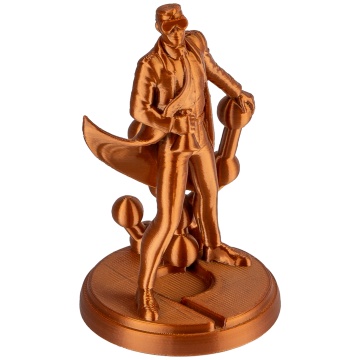Statueta Polyman printata 3D din filament Polymaker Panchroma PLA Silk Bronze - Filamente3D.ro