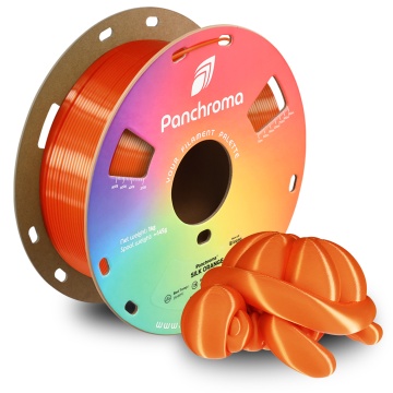 Rola si broasca testoasa printata din filament Polymaker Panchroma PLA Silk Orange