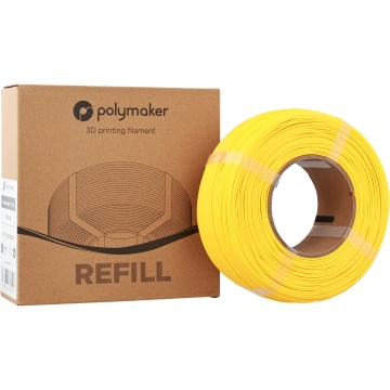 Ambalaj si rezerva de filament Polymaker Refill Panchroma PLA Yellow 1kg - Filamente3D.ro