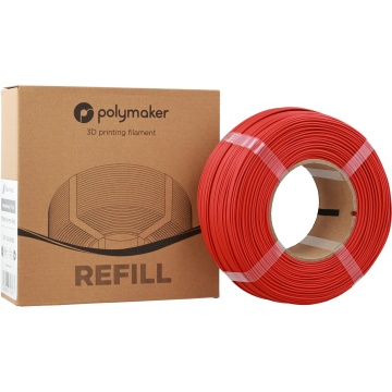 Cutie si rezerva de filament 1.75 mm Polymaker Refill Panchroma PLA Matte Army Red 1kg - Filamente3D.ro